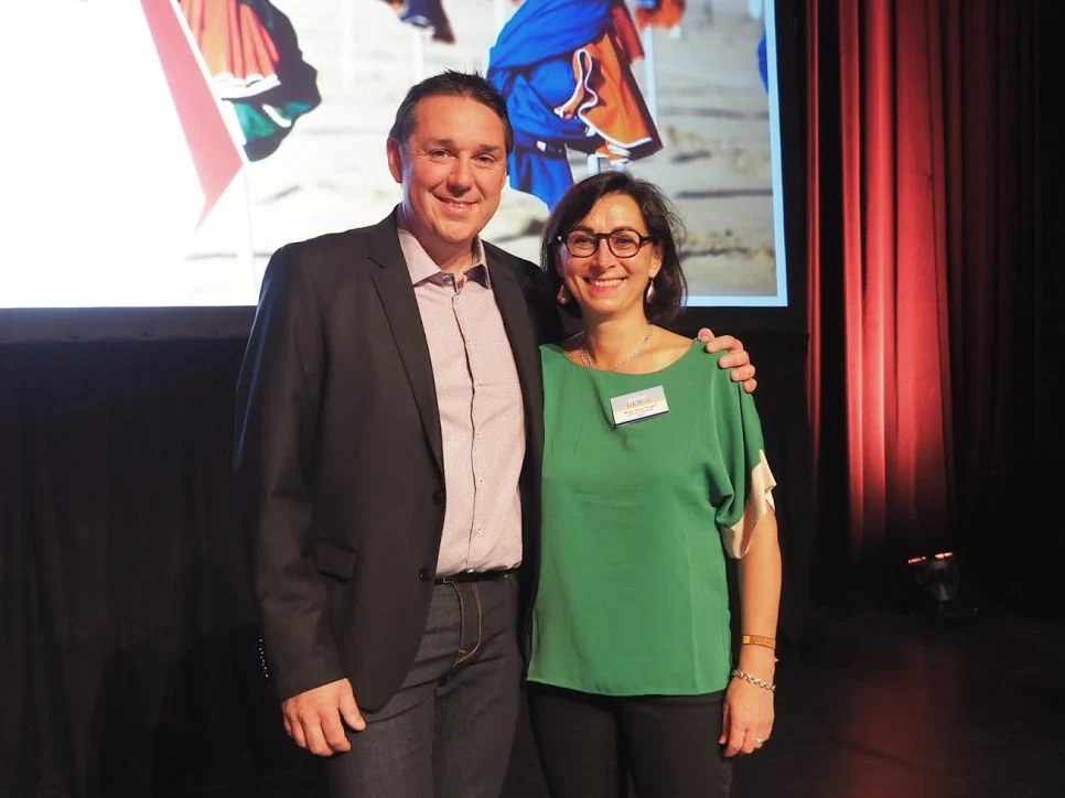 photo Didier Dumont président Marie-Laure Socquet directrice Gesec congrès Deauville