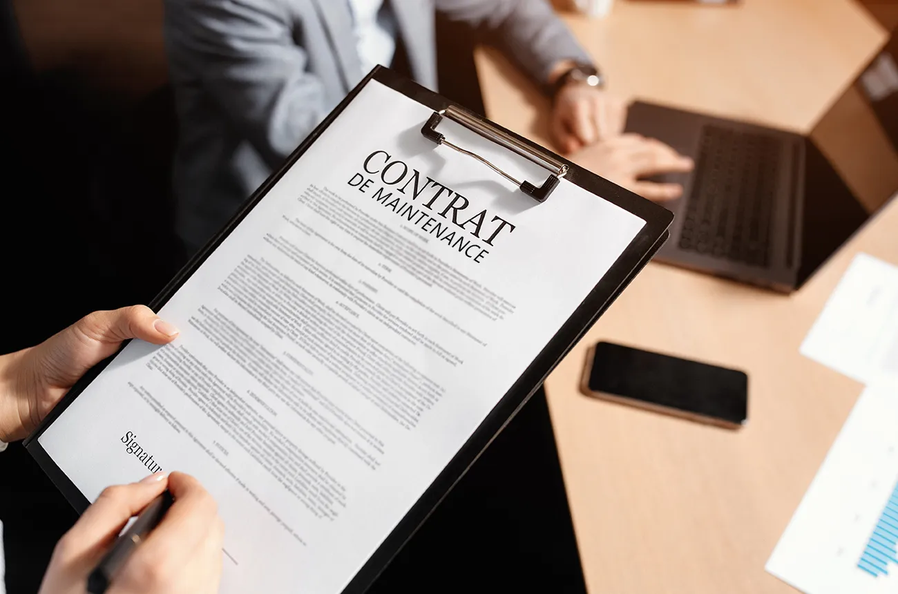 contrat maintenance obligation signature cvc chauffagiste